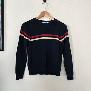 Uniqlo Kids Sweater with Red and Cream Stripes